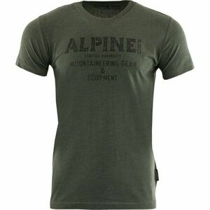 ALPINE PRO BREGAR Pánské triko, khaki, velikost obraz