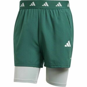 adidas GYM+ 2IN1 SHORT Pánské sportovní kraťasy, zelená, velikost XXL obraz