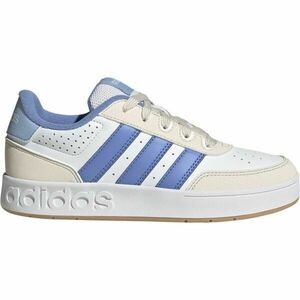 adidas BREAKBASE J Dětská volnočasová obuv, bílá, velikost obraz