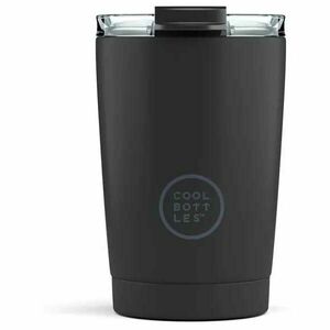 COOL BOTTLES TERMO 330 ML Nerezový termo hrnek, černá, velikost obraz