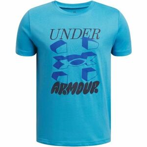 Under Armour SPLIT BIG LOGO Chlapecké tričko, světle modrá, velikost S obraz