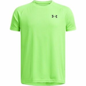 Under Armour TECH TEXTURED Chlapecké tričko, reflexní neon, velikost XL obraz