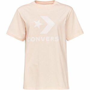 Converse STANDARD FIT CENTER STAR CHEV Dámské tričko, růžová, velikost obraz