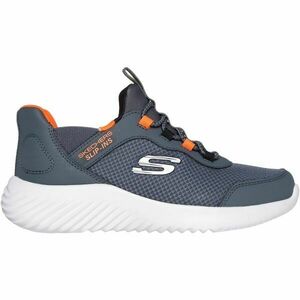 Skechers BOUNDER - BRISK-BURST Dětská volnočasová obuv, tmavě šedá, velikost obraz