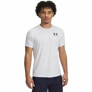Under Armour HEATGEAR FITTED Pánské triko, bílá, velikost M obraz
