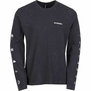 FUNDANGO ESSENTIAL Pánské tričko s dlouhým rukávem, tmavě šedá, velikost obraz