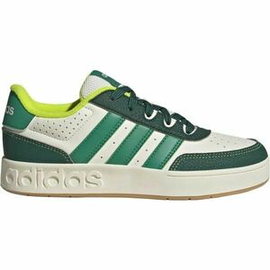 adidas BREAKBASE J Dětská volnočasová obuv, bílá, velikost 38 obraz