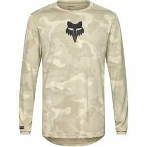 Fox RANGER TRU DRI LS Pánský dres na kolo, béžová, velikost obraz