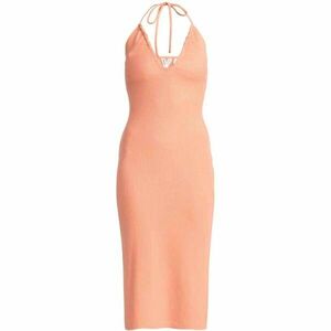 Roxy LATE SUNSET HALTER Dámské letní midi šaty, lososová, velikost obraz