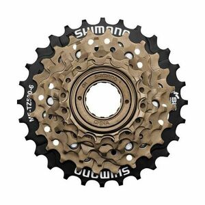 Shimano TOURNEY MF-TZ500 14-28 Kazeta, hnědá, velikost obraz