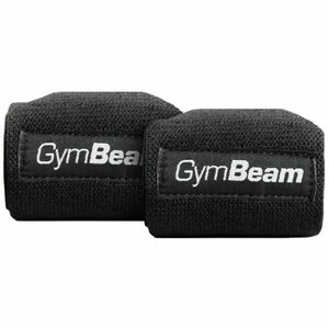 GymBeam PRESS Bandáže na zápěstí, černá, velikost obraz