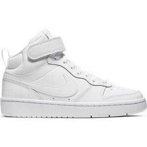 Nike COURT BOROUGH MID 2 Dětské kotníkové tenisky, bílá, velikost obraz