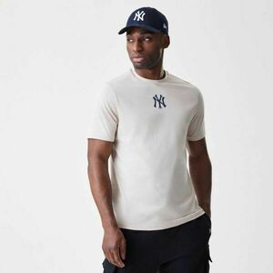 New Era NEW YORK YANKEES MLB LOGO Pánské triko, béžová, velikost obraz