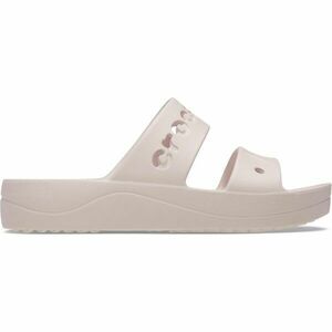 Crocs BAYA PLATFORM SANDAL Dámské pantofle, béžová, velikost 39/40 obraz