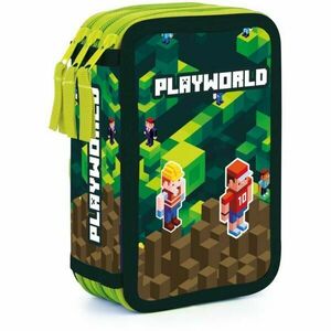 Oxybag PLAYWORLD Školní penál, zelená, velikost obraz