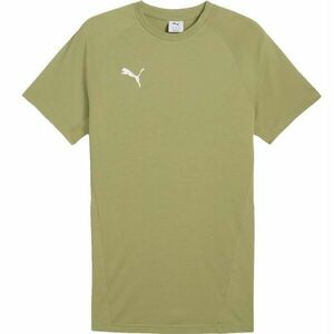 Puma TEAMEVOSTRIPE TEE Pánské triko, khaki, velikost obraz