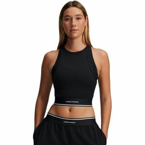 Under Armour MERIDIAN RIB BRANDED TANK Dámské sportovní tílko, černá, velikost L obraz
