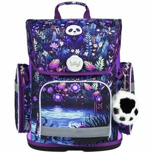 BAAGL ERGO JUNGLE PANDA Školní aktovka, fialová, velikost obraz