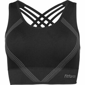 Fitforce GEMA Dámská bezešvá fitness podprsenka, černá, velikost obraz