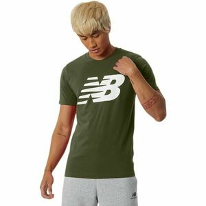 New Balance NB CLASSIC NB TEE Pánské triko, khaki, velikost obraz