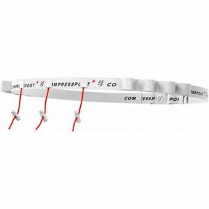 Compressport RACE BELT Běžecký opasek, bílá, velikost obraz