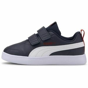 Puma COURTFLEX V2 V PS Dětská volnočasová obuv, tmavě modrá, velikost 32 obraz