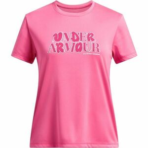 Under Armour TECH WORDMARK Dívčí tričko, růžová, velikost XL obraz