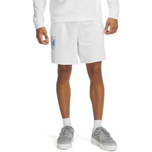 Under Armour RIVAL TERRY LOGO Pánské kraťasy, bílá, velikost obraz