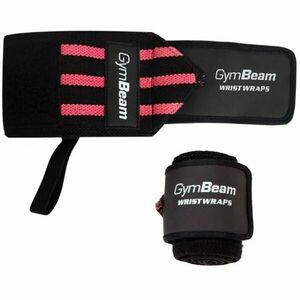 GymBeam PINK Bandáže na zápěstí, černá, velikost obraz