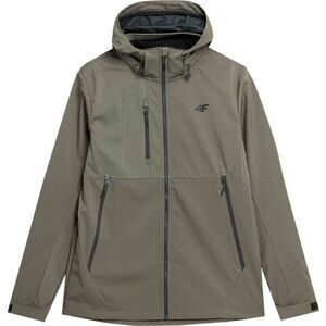 4F MEN´S JACKET SOFTSHELL Pánská softshellová bunda, khaki, velikost obraz