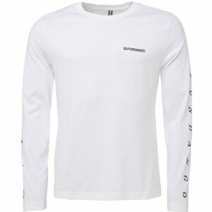 FUNDANGO ESSENTIAL Pánské tričko s dlouhým rukávem, bílá, velikost obraz