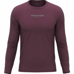 Hannah BINE L/S Pánské tričko s dlouhým rukávem, vínová, velikost obraz