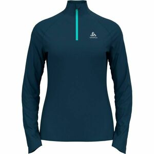 Odlo W MID LAYER 1/2 ZIP ESSENTIALCERAMIWARM Dámská mikina, tmavě modrá, velikost obraz
