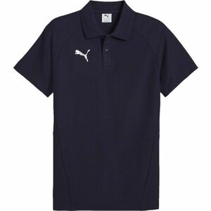 Puma TEAMEVOSTRIPE POLO Pánské polo triko, tmavě modrá, velikost XXXL obraz