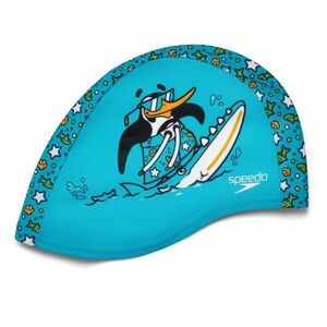Speedo PRINTED POLYESTER CAP IU Univerzální plavecká čepice, tyrkysová, velikost obraz