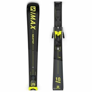 Salomon S/MAX 10 + M12 GW F82 Sjezdové lyže, černá, velikost obraz
