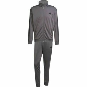 adidas SPORTSWEAR BASIC 3-STRIPES TRICOT M Pánská souprava, tmavě šedá, velikost obraz