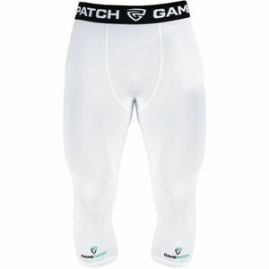 GAMEPATCH COMPRESSION TIGHTS 3/4 Kompresní unisex legíny, bílá, velikost obraz