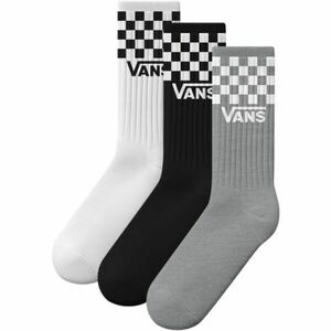 Vans CLASSIC CHECK CREW Unisex ponožky, černá, velikost obraz