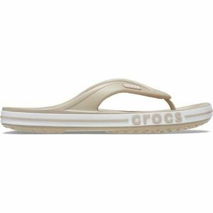 Crocs BAYABAND FLIP Unisex žabky, béžová, velikost 45/46 obraz