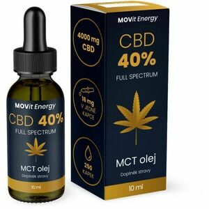 MOVIT ENERGY MOVIT CBD 40 % FULL SPECTRUM MCT OLEJ 10 ML Doplněk stravy, , velikost obraz
