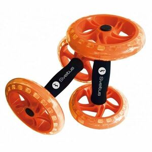 SVELTUS DOUBLE AB WHEEL Posilovací kolečka, oranžová, velikost obraz
