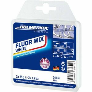 Holmenkol FLUORMIX BÍLÝ Nízkofluorový parafín, modrá, velikost obraz