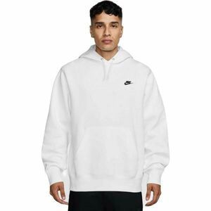 Nike CLUB FLEECE PULLOVER HOODIE Pánská mikina, bílá, velikost obraz