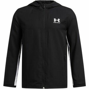 Under Armour RIVAL WOVEN JACKET Chlapecká bunda, černá, velikost XL obraz