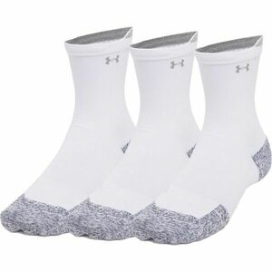 Under Armour RUN CUSHION 3PK Ponožky, bílá, velikost L obraz