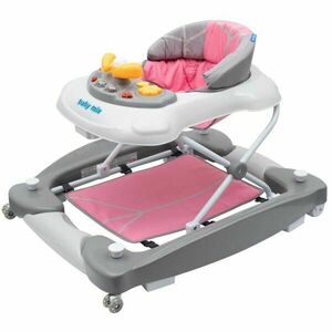 BABY MIX CHODÍTKO Dětské chodítko s houpačkou, tmavě šedá, velikost obraz
