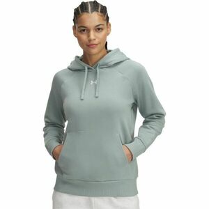 Under Armour RIVAL FLEECE HOODIE Dámská mikina, světle zelená, velikost obraz