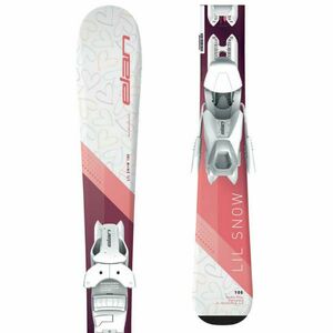 Elan LIL SNOW W QS + EL 4.5 Dětské sjezdové lyže, bílá, velikost obraz