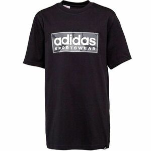 adidas CAMO LINEAR TEE Chlapecké tričko, černá, velikost obraz